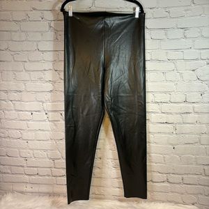 NWT Joie High-Rise Black Faux Leather Leggings
